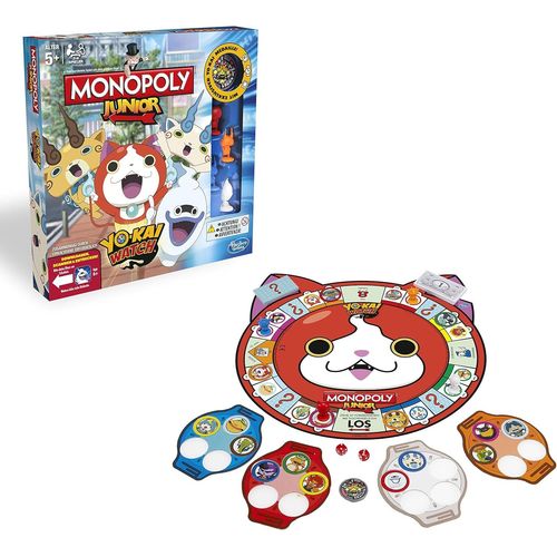 Hamiltion-Hasbro B6494100-Yo-Kai Watch Monopoly Junior-Jeu Familial-Allemand