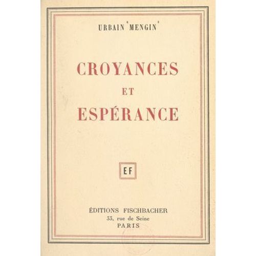 Croyances... Espérance...