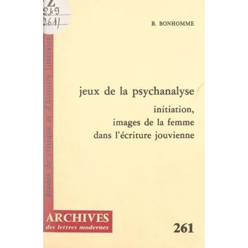 Jeux De La Psychanalyse