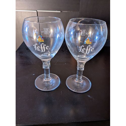 Verres À Bière Leffe 25 Cl Neufs