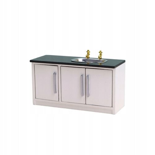 Évier De Cuisine En Bois Pour Maison De Poupée, Décoration Réaliste, Mini, Style Trapèze