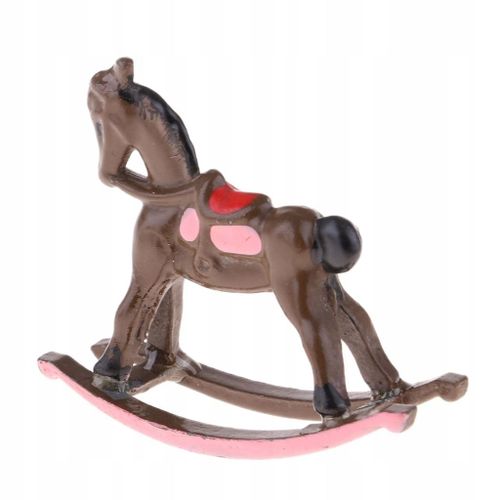 Cheval À Bascule Miniature Échelle 1/12 E Meubles De Maison De Poupée