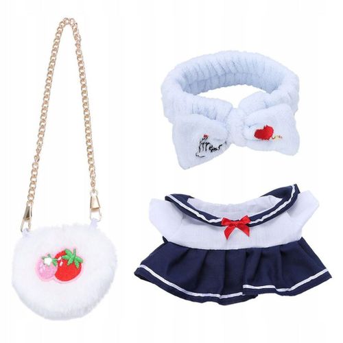 Vêtements De Poupée En Peluche Douce, Costume De Jeu De Rôle, N?ud De Poupée En Peluche Fait À La Main