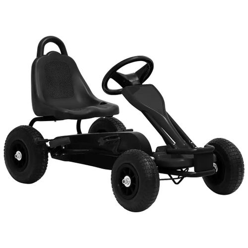 Kart A Pedales Avec Pneus Noir