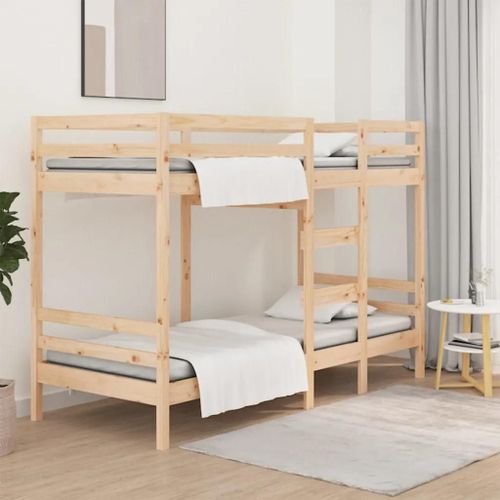 Lit Superpose Sans Matelas 75x190 Cm Bois De Pin Massif