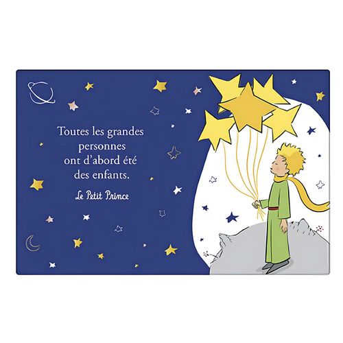 Set De Table Le Petit Prince Aux Étoiles Bleu Marine 43 Cm