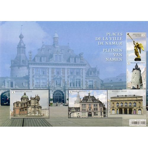 Belgique Timbre Les Places De La Ville De Namur 2018