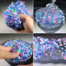60ml Perles Colorées Boue Élastique Bricolage Slime Soulagement Du Stress Argile Enfants Enfants Toy_Multicolor
