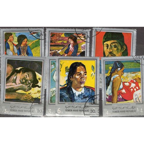 Yémen Timbres Paul Gauguin