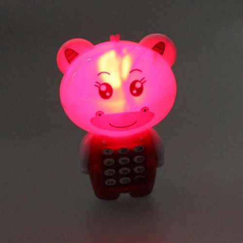 Grenouille De Dessin Animé Animal Led Musique Téléphone Portable Avec Lanière Jouet Éducatif Pour Enfants