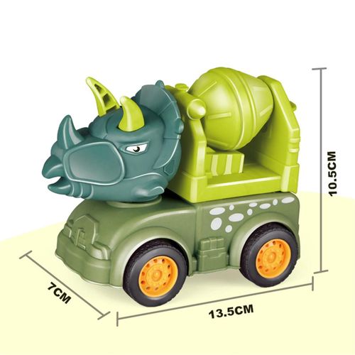 Véhicule d'ingénierie jouet éducatif résistant à l'usure en plastique dinosaure forme presse construction camion jouet pour Children_D