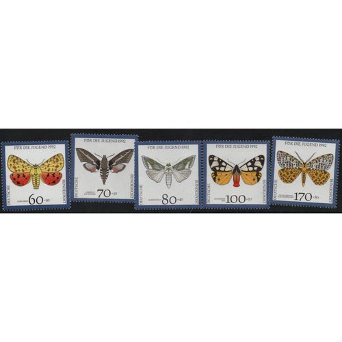 Allemagne Timbres Animaux Les Papillons 1992