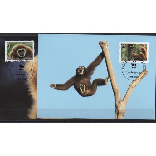 Laos Cartes Animaux : Les Singes 2008