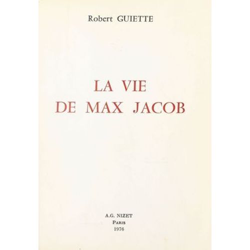 La Vie De Max Jacob