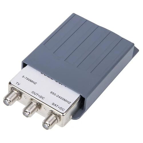 Coupleur extérieur 2 entrées TV UHF/SAT 1 sortie - Fiche F