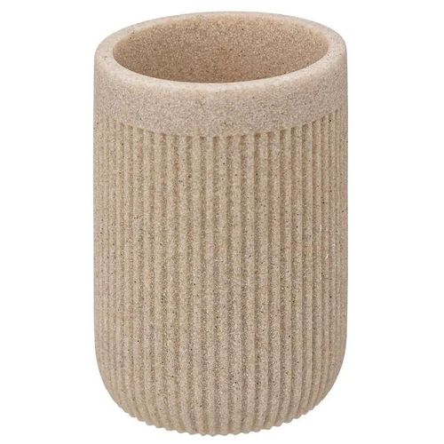 Gobelet pour salle de bains, coloris lin, 5Five Onyx