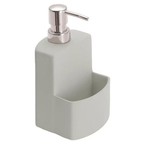 Distributeur rechargeable de liquide vaisselle avec porte éponge Wenko gris