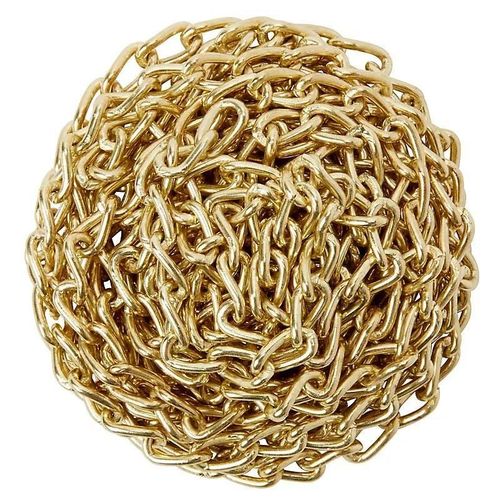 Chaîne non soudée nouée en acier laitonée Diall ø2 mm, 2.5 m