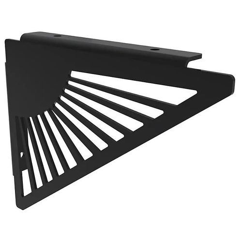 Lot de 2 équerres soleil triangle à visser L. 20,3 cm Cime métal noir