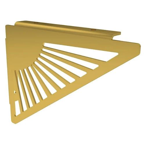Lot de 2 équerres soleil triangle à visser L. 20,3 cm Cime métal doré