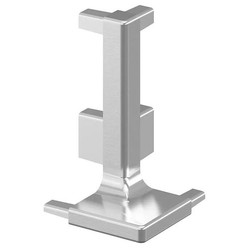 Angle extérieur pour rail de plan de travail acier brossé Caraway Innovo GoodHome