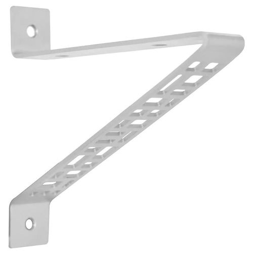Lot de 2 équerres Ardeco à visser L. 15,5 cm Cime métal blanc