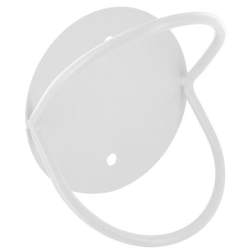 Patère murale 1 tête filaire rond N°4 Cime métal blanc