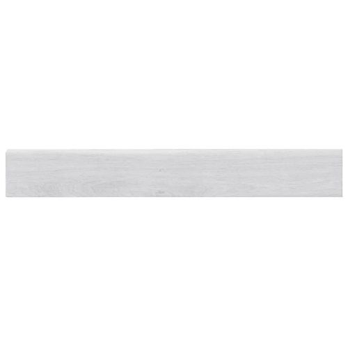 Plinthe Rusticwood effet bois 60 x 8 x 1 cm blanc GoodHome