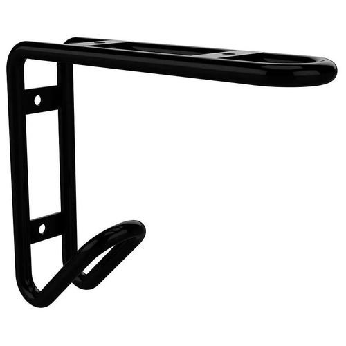 Lot de 2 équerres filaire 2 en 1 à visser L. 15,8 cm Cime métal noir
