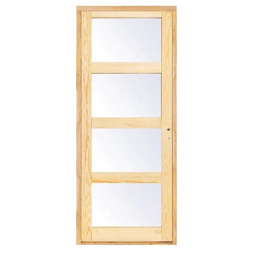 Bloc-porte Connemara pin vitré H.204 x l.93 cm, poussant gauche