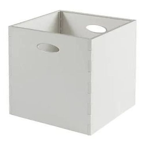 Boîte de rangement carrée en plastique Mixxit coloris blanc