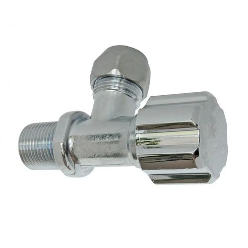 Robinet d'arrêt équerre sous-lavabo court, Mâle 12/17 - Tube cuivre Ø10 mm Somatherm for you