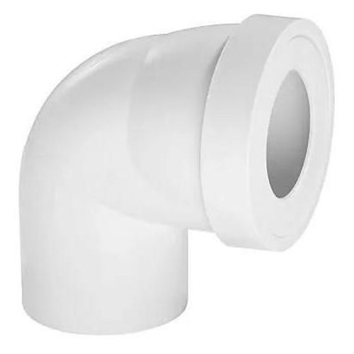 Pipe WC courte coudée mâle 90° Wirquin
