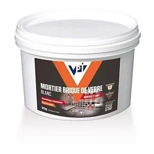 Mortier montage brique de verre 12kg