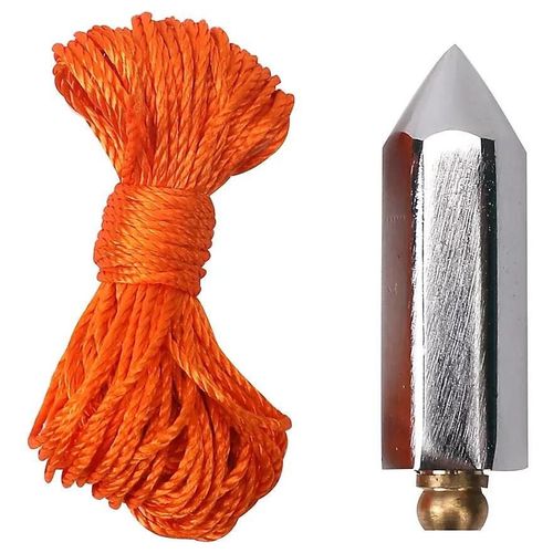 Fil à plomb 18 m Nylon et acier Orange