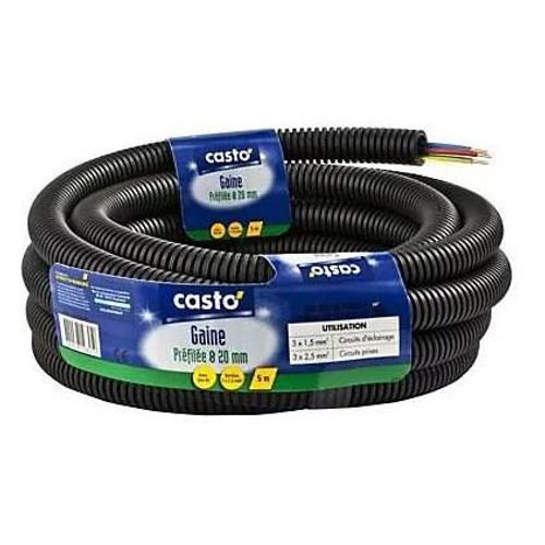 Gaine préfilée 3G2,5 Diall ø20 - 5 m
