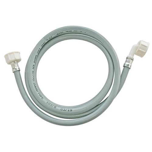 Flexible d'alimentation pour machine à laver raccords droits F-F coudé 3/4", L. 1,5m