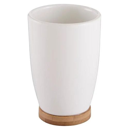 Gobelet Cervia blanc et bambou GoodHome