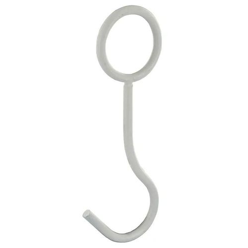 Crochet filaire Ø 28 cm Cime acier blanc
