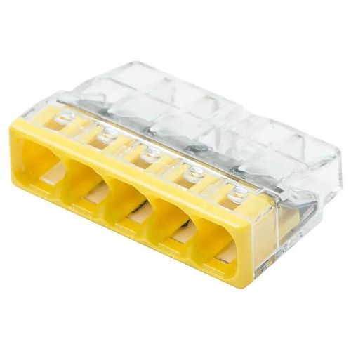 10 mini bornes automatiques 5 entrées Wago (2273) 0,5 - 2,5 mm²