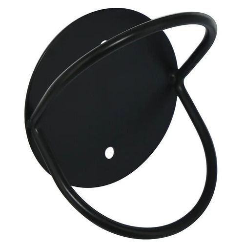 Patère murale 1 tête filaire rond N°4 Cime métal noir