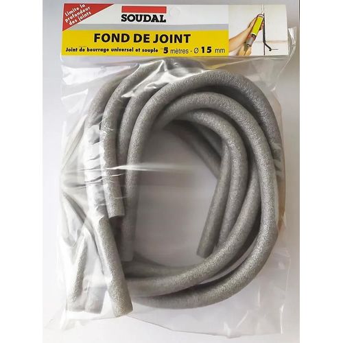 Fond de joint Soudal diamètre 15 mm x L.5 m