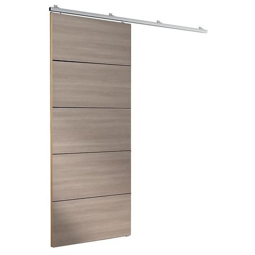 Porte coulissante avec rail colori chêne Verone