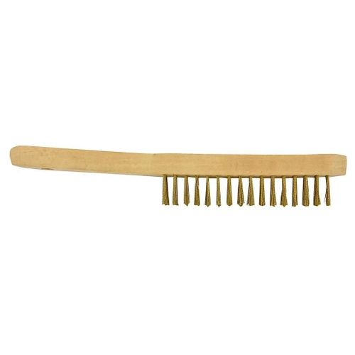 Brosse de décapage Tivoly manche bois et fil acier laitonné