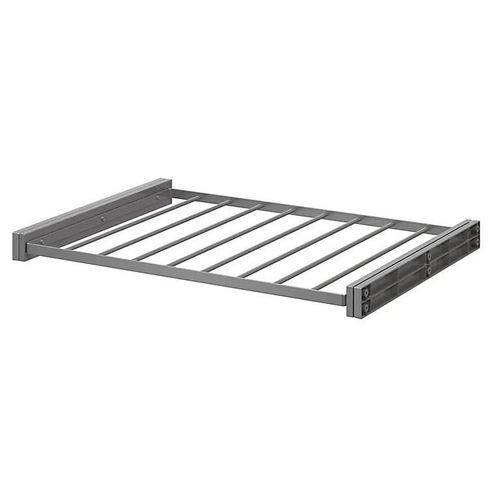 Porte-pantalons coulissant en acier gris 8 barres GoodHome Atomia L.71,4 x P. 51 cm