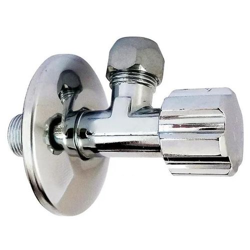 Robinet d'arrêt équerre sous-lavabo long, Mâle 15/21 - Tube cuivre Ø10 mm Somatherm for you