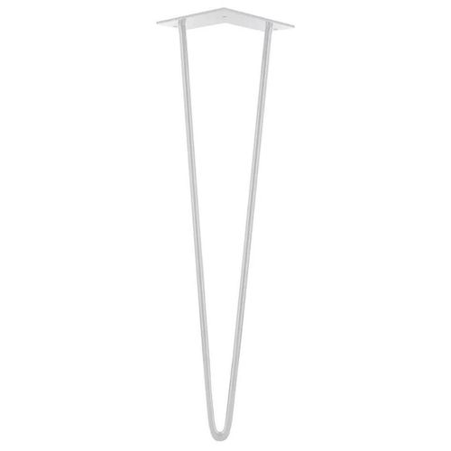Pied de meuble filaire H. 50 cm Cime acier blanc