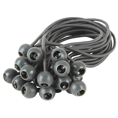 20 fixations BV Blooma grises en plastique et caoutchouc