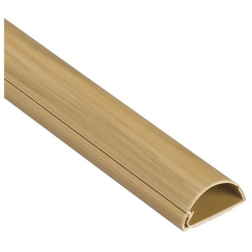 Goulotte décorative demi-ronde effet chêne auto-adhésive D-Line 30x15mm, 2m