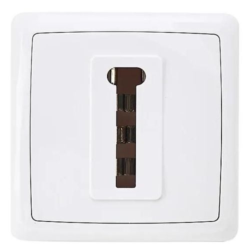 Prise de téléphone monobloc en saillie Jacobsen Sigurd blanc complet